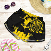 viking-womens-shorts-loki-bound-triskele-rune-gold