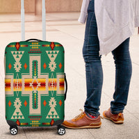 Light Green Tribe Design Native American Luggage Covers LT10 - Wonder Print Shop