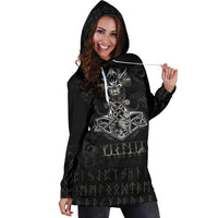 Viking Hoodie Dress Mjolnir RLT12 - Wonder Print Shop
