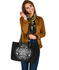 Viking Large Leather Tote Dragon Celtic RLT12 - Wonder Print Shop