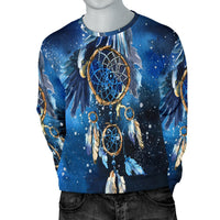 Blue Galaxy Dreamcatcher Native American 3D Sweatshirt LT10 - Wonder Print Shop