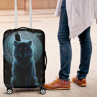 Viking Luggage Covers, Fenrir Viking Wolf and Moon RLT12 - Wonder Print Shop