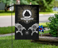 Viking Garden Flag Raven, Valknut and Vegvisir RLT12 - Wonder Print Shop