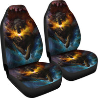 Fantasy Hintergrund Galaxy Wolf Car Seat Covers LT10 - Wonder Print Shop