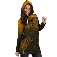Viking Women's Hoodie Dress, Skoll and Hati RLT12 - Wonder Print Shop