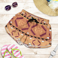 native-american-pink-all-over-print-women-shorts
