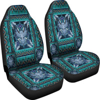 Blue Tribe Pattern Car Seat Cover LT10 - Wonder Print Shop