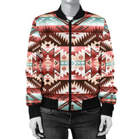 Red Vector Women's Bomber Jacket LT10 - Wonder Print Shop