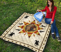 Native American Chief and Warriors Premium Quilt LT10 - Wonder Print Shop