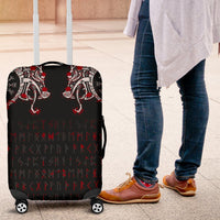 Viking Luggage Covers - Double Dragon Tattoo and Vegvisir Blood RLT12 - Wonder Print Shop