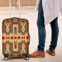 Light Brown Tribe Design Native American Luggage Covers LT10 - Wonder Print Shop