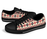 pink-and-navy-pattern-native-american-no-box-low-top-shoes-black