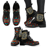 skull-black-native-american-tribes-pattern-leather-boots