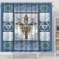snowy-owl-dreamcatcher-native-american-shower-curtain