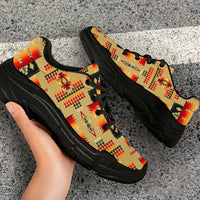 native-american-light-brown-pattern-chunky-sneakers