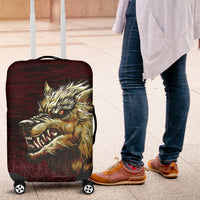 Viking Luggage Covers - Fenrir On The Blood Moon Background RLT12 - Wonder Print Shop