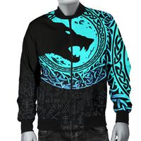 Viking Men's Bomber Jacket - Fenrir Norse Wolf RLT12 - Wonder Print Shop