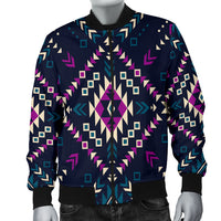 Dark Color Pattern Men's Bomber Jacket LT10 - Wonder Print Shop
