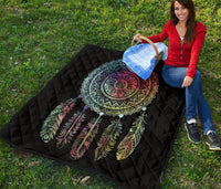 Mandala Dreamcatcher Native American Premium Quilt LT10 - Wonder Print Shop
