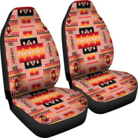 Tan Tribe Pattern Native American Car Seat Covers LT10 - Wonder Print Shop