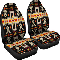 Black Tribe Design Native American Car Seat Covers LT10 - Wonder Print Shop
