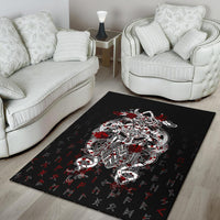 Viking Tyr Tattoo Blood Area Rug RLT12 - Wonder Print Shop