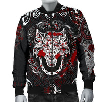 Viking Men's Bomber Jacket - Fenrir Viking Blood 3D RLT12 - Wonder Print Shop
