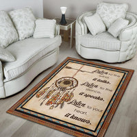Listen To The Wind It Talks Native American Area Rug LT10 - Wonder Print Shop