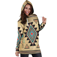 Southwest Symbol Native American Hoodie Dress LT10 - Wonder Print Shop