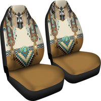 Brown Pattern Breastplate Native American Car Seat Cover GB NAT00059 CARS01 LT10 - Wonder Print Shop