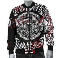 Viking Men's Bomber Jacket, Raven Blood RLT12 - Wonder Print Shop