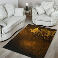 Viking Area Rug Celtic Dragon Tattoo RLT12 - Wonder Print Shop