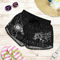 viking-womens-shorts-raven-and-wolf-special-tattoo