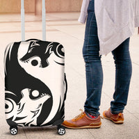 Viking Luggage Cover - Ying Yang Wolf RLT12 - Wonder Print Shop