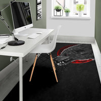 Viking Area Rug Wolf and Blood Moon RLT12 - Wonder Print Shop