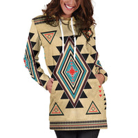 Southwest Symbol Native American Hoodie Dress LT10 - Wonder Print Shop