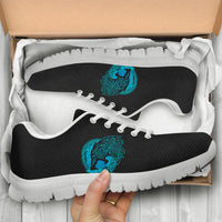 Viking Sneakers - Fenrir Wolf Cyan RLT12 - Wonder Print Shop