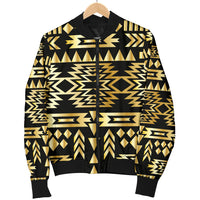 Seamless Yellow Pattern Women's Bomber Jacket LT10 - Wonder Print Shop