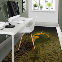 Viking Area Rug, Ethnic Odin Raven Gold RLT12 - Wonder Print Shop