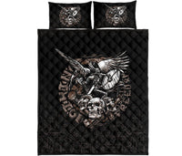 Viking Warrior Tattoo Odin Quilt Bed Set RLT12 - Wonder Print Shop