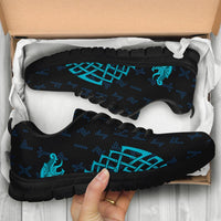 Viking Sneakers, Aegishjalmur Helm Of Awe Blue Edition RLT12 - Wonder Print Shop