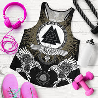 Viking Women's Racerback Tank - Raven, Valknut and Vegvisir RLT12 - Wonder Print Shop