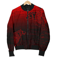 Viking Women's Bomber Jacket, Skoll and Hati RLT12 - Wonder Print Shop