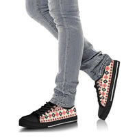 pink-and-navy-pattern-native-american-no-box-low-top-shoes-black