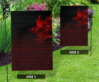 Viking Garden Flag The Raven Of Odin Rune, Red RLT12 - Wonder Print Shop