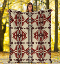 pattern-brow-and-red-premium-blanket
