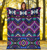 purple-tribe-pattern-blanket
