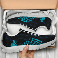 Viking Sneakers, Aegishjalmur Helm Of Awe Blue Edition RLT12 - Wonder Print Shop