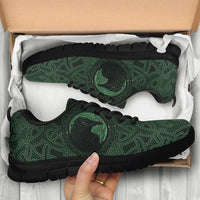 Viking Sneakers, Ethnic Odin Raven Green RLT12 - Wonder Print Shop