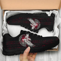 Viking Sneakers - Mystical Raven Tattoo Blood RLT12 - Wonder Print Shop